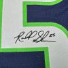 imageFacsimile Autographed Richard Sherman Seattle Blue Reprint Laser Auto Football Jersey Size Mens XL