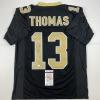 imageAutographedSigned Michael Thomas New Orleans Black Football Jersey JSA COA