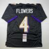 imageAutographedSigned Zay Flowers Baltimore Black Football Jersey JSA COA