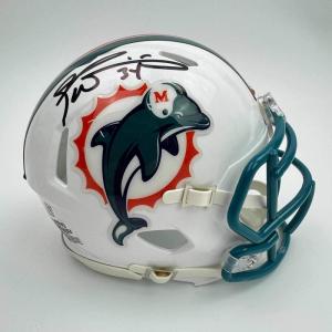 imageAutographedSigned Ricky Williams Miami Dolphins Mini Football Helmet JSA COA