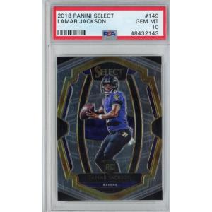 imageGraded 2018 Panini Select Lamar Jackson 149 Premier Level Rookie RC Football Card PSA 10 Gem Mint