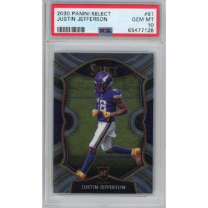 imageGraded 2020 Panini Select Justin Jefferson 61 Rookie RC Football Card PSA 10 Gem Mint