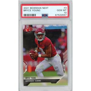 imageGraded 2021 Bowman Next Bryce Young 3 Rookie RC Football Card PSA 10 Gem Mint