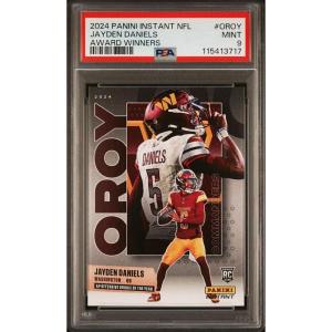 imageGraded 2024 Panini Instant NFL Jayden Daniels OROY Award Winners Rookie RC Football Card PSA 9 Mint