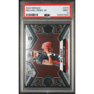 imageGraded 2024 Panini Mosaic Michael Penix Jr 274 Rookie RC Football Card PSA 9 Mint