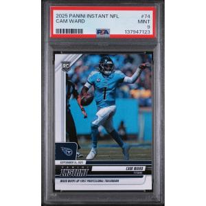imageGraded 2025 Panini Instant NFL Cam Ward 74 Rookie RC Football Card PSA 9 Mint