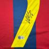 imageAutographedSigned David Villa FC Barcelona Blue Soccer Jersey Beckett BAS COA