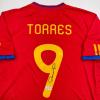 imageAutographedSigned Fernando Torres Spain Red World Cup Soccer Futbol Jersey Beckett BAS COA