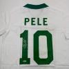 imageAutographedSigned Pele New York Cosmos White Soccer Futbol Jersey Beckett BAS COA