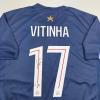 imageAutographedSigned Vitinha PSG Paris Saint Germain Blue Soccer Futbol Jersey Beckett BAS COA