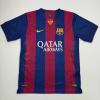 imageAutographedSigned Xavi FC Barcelona Blue Soccer Jersey Beckett BAS COA