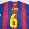 imageAutographedSigned Xavi FC Barcelona Blue Soccer Jersey Beckett BAS COA