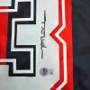 imageFramed AutographedSigned Paolo Maldini 35x39 AC Milan BlackRed Soccer Futbol Jersey Beckett BAS COA