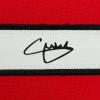 imageFramed Facsimile Autographed Christian Pulisic 35x39 AC Milan BlackRed Reprint Laser Auto Soccer Jersey