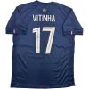 imageAutographedSigned Vitinha PSG Paris Saint Germain Blue Soccer Futbol Jersey Beckett BAS COA