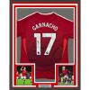 imageFramed AutographedSigned Alejandro Garnacho 35x39 Manchester United Red Soccer Jersey Beckett BAS COA 3