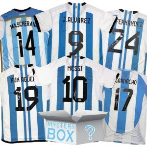 imageArgentina Soccer AutographedSigned Jersey Mystery Box with PSA JSA or Beckett COA