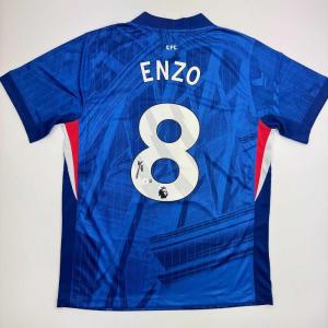 imageAutographedSigned Enzo Fernandez Chelsea FC Blue Soccer Futbol Jersey Beckett BAS COA
