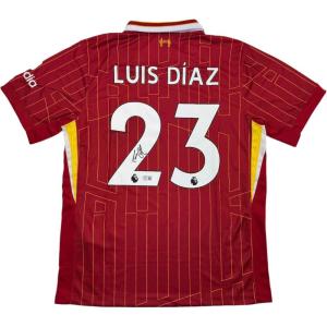 imageAutographedSigned Luis Diaz Liverpool Red Soccer Jersey Beckett BAS COA