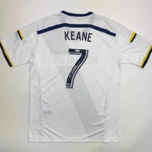 imageAutographedSigned Robbie Keane LA Galaxy White Soccer Jersey Beckett BAS COA