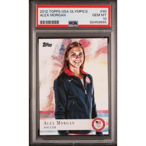 imageGraded 2012 Topps USA Olympics Alex Morgan 90 Rookie RC Soccer Card PSA 10 Gem Mint