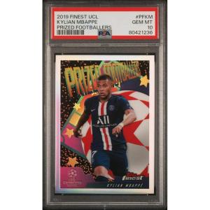 imageGraded 2019 Topps Finest UCL Kylian Mbappe PFKM Prized Footballers Soccer Card PSA 10 Gem Mint