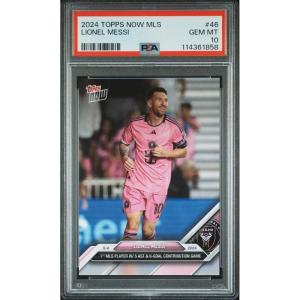 imageGraded 2024 Topps Now MLS Lionel Messi 46 1st MLS Player with 5 AST amp 6Goal Contribution Game Soccer Card PSA 10 Gem Mint