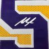 imageFacsimile Autographed Austin Reaves Los Angeles LA Yellow Reprint Laser Auto Basketball Jersey Size Mens XL