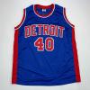 imageFacsimile Autographed Bill Laimbeer Detroit Blue Reprint Laser Auto Basketball Jersey Size Mens XL