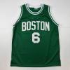 imageFacsimile Autographed Bill Russell Boston Green Reprint Laser Auto Basketball Jersey Size Mens XL