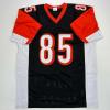 imageFacsimile Autographed Chad Ochocinco Johnson Cincinnati Black Reprint Laser Auto Football Jersey Size Mens XL