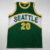 imageFacsimile Autographed Gary Payton Seattle Rookie Green Reprint Laser Auto Basketball Jersey Size Mens XL