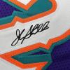 imageFacsimile Autographed John Stockton Utah Purple Reprint Laser Auto Basketball Jersey Size Mens XL