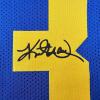 imageFacsimile Autographed Kurt Warner St Louis Royal Blue Retro Reprint Laser Auto Football Jersey Size Mens XL