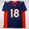 imageFacsimile Autographed Peyton Manning Denver Blue Reprint Laser Auto Football Jersey Size Mens XL