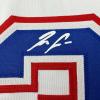 imageFacsimile Autographed Ronald Acuna Jr Atlanta White Reprint Laser Auto Baseball Jersey Size Mens XL