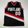 imageFacsimile Autographed Scoot Henderson Portland Black Reprint Laser Auto Basketball Jersey Size Mens XL