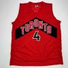 imageFacsimile Autographed Scottie Barnes Toronto Red Reprint Laser Auto Basketball Jersey Size Mens XL
