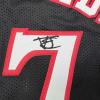 imageFacsimile Autographed VJ VJ Edgecombe Philadelphia Retro Black Reprint Laser Auto Basketball Jersey Size Mens XL