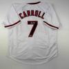 imageFacsimile Autographed Corbin Carroll Arizona White Reprint Laser Auto Baseball Jersey Size Mens XL