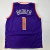 imageFacsimile Autographed Devin Booker Phoenix Purple Reprint Laser Auto Basketball Jersey Size Mens XL
