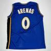 imageFacsimile Autographed Gilbert Arenas Washington Blue Reprint Laser Auto Basketball Jersey Size Mens XL