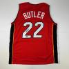 imageFacsimile Autographed Jimmy Butler Miami Red Reprint Laser Auto Basketball Jersey Size Mens XL