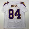 imageFacsimile Autographed Randy Moss Minnesota White Reprint Laser Auto Football Jersey Size Mens XL