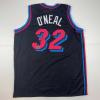 imageFacsimile Autographed Shaquille Shaq ONeal Miami Black Vice City Reprint Laser Auto Basketball Jersey Size Mens XL