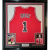 imageFramed Facsimile Autographed Derrick Rose 35x39 Chicago Red Reprint Laser Auto Basketball Jersey