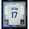 imageFramed Facsimile Autographed Shohei Ohtani 35x39 Los Angeles LA White Reprint Laser Auto Baseball Jersey