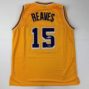 imageFacsimile Autographed Austin Reaves Los Angeles LA Yellow Reprint Laser Auto Basketball Jersey Size Mens XL