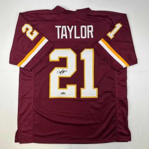 imageFacsimile Autographed Sean Taylor Washington Red Reprint Laser Auto Football Jersey Size Mens XL