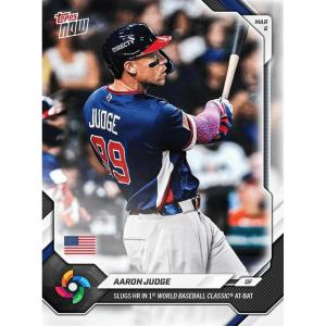 image2026 Topps Now World Baseball Classic Aaron Judge WB8 Slugs HR in 1st World Baseball Classic AtBat Team USA Baseball Card